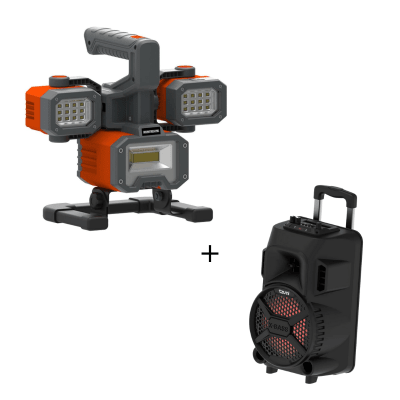 KIT LUZ DE TRABAJO LED + PARLANTE