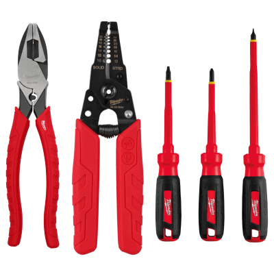 PACK CYBER KIT ELECTRICISTA: ALICATES Y DESTORNILLADORES 48-22-6100, 48-22-3044 Y 48-22-2202 MILWAUK