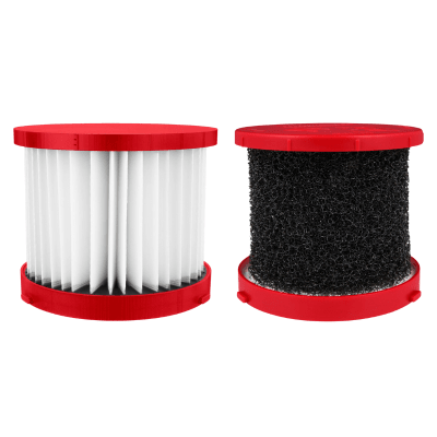 KIT DE FILTRO HÚMEDO DE DOS PIEZAS HEPA Y ESPUMA MILWAUKEE 49-90-1900HW