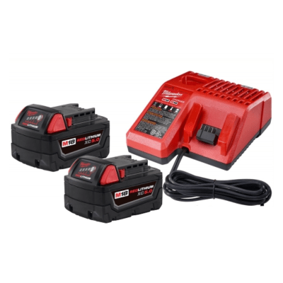 PACK CYBER CARGADOR + 2 BATERÍAS M18 XC5.0 MILWAUKEE