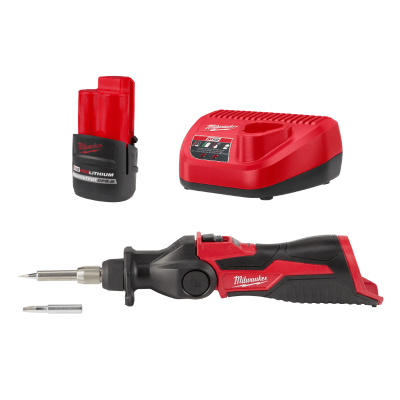 KIT TT CAUTÍN INALÁMBRICO M12 2488-20 + BATERIA 2.5AH Y CARGADOR M12 MILWAUKEE1