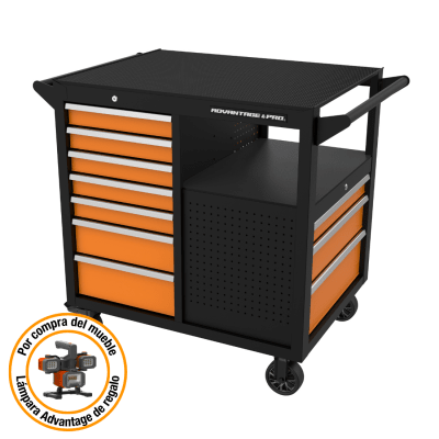 ESTACION DE TRABAJO MÓVIL 45” 10 CAJONES ADVANTAGE PRO 45WS10D TT1