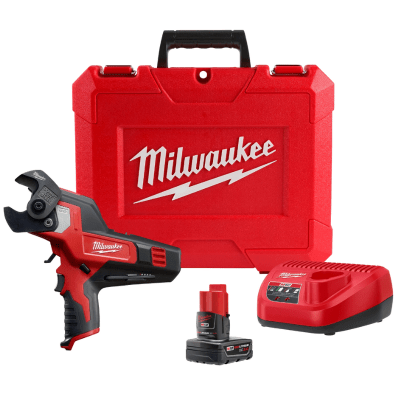 KIT DE CORTADOR DE CABLES M12 DE 600 MCM MILWAUKEE 2472-21XC