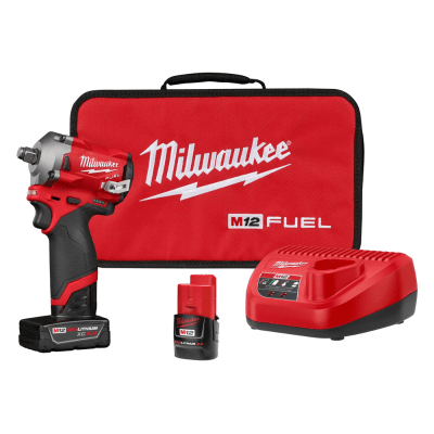 KIT LLAVE DE IMPACTO CORTA DE 1/2