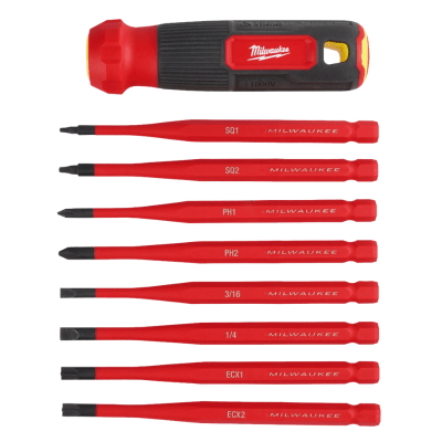 DESTORNILLADOR MULTIPLE AISLADO 8 EN 1 MILWAUKEE 48-22-2218