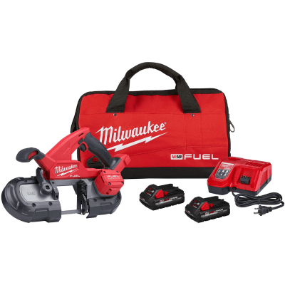 KIT SIERRA DE BANDA COMPACTA M18 FUEL CON BATERÍA Y CARGADOR MILWAUKEE 2829-22