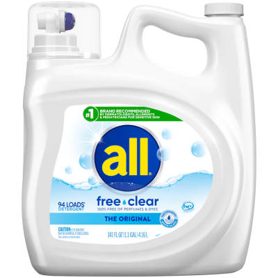 DETERGENTE PARA ROPA HIPOALERGÉNICO 100% LIBRE DE PERFUMES Y TINTES (4.16 L) ALL 2957830