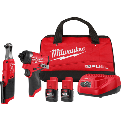 KIT DESTORNILLADOR DE IMPACTO HEXAGONAL M12 DE 1-1/4