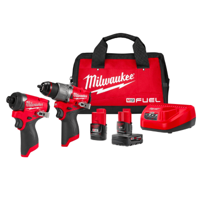 KIT TALADRO Y DESTORINILLADOR COMPACTO M12 MILWAUKEE 3497-22
