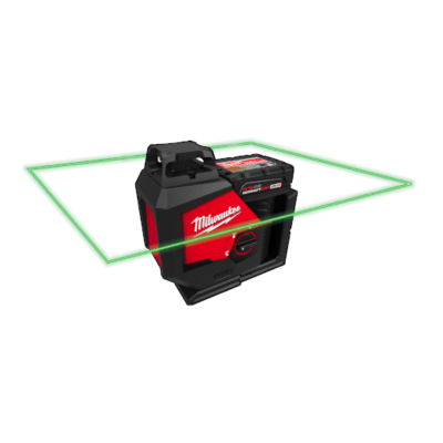 KIT DE LASER VERDE DE UN SOLO PLANO DE 360° CON CARGADOR Y BATERIA M12 MILWAUKEE 3631-211