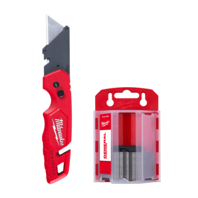 CUCHILLO MULTIUSO PLEGABLE FASTBACK Y 50 HOJAS DE REPUESTO MILWAUKEE 48-22-1504
