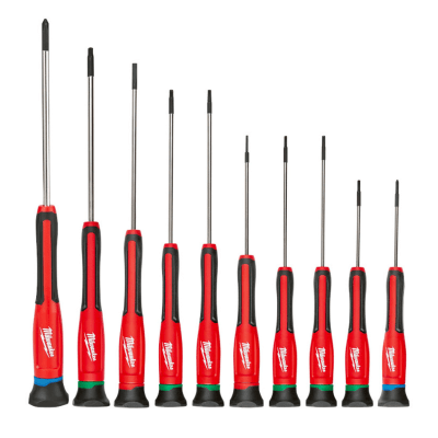 JUEGO DESTORNILLADORES PRECISION 10PZS MILWAUKEE 48-22-26121