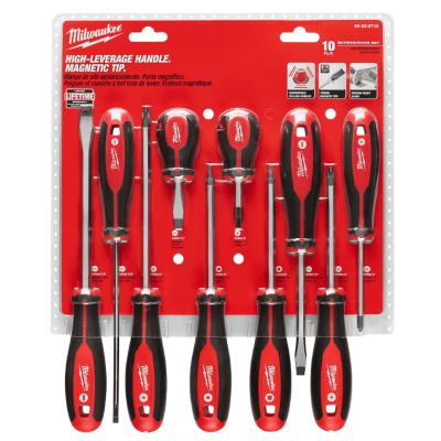 JUEGO DE DESTORNILLADORES 10PCS MILWAUKEE 48-22-2710