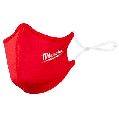 PACK 10 MASCARILLAS 2 CAPAS ROJA MILWAUKEE 48-73-42291