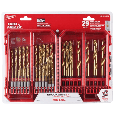 SET 29 BROCAS DE TITANIO MILWAUKEE 48-89-4672