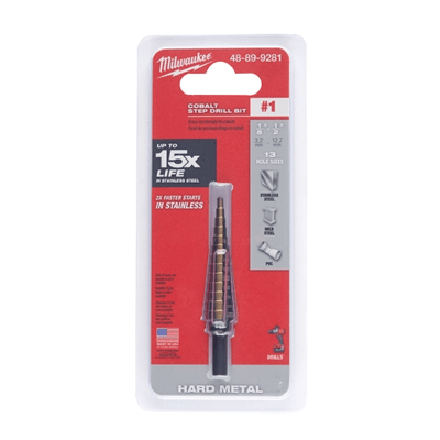 BROCA ESCALONADA DE COBALTO MILWAUKEE 48-89-9281