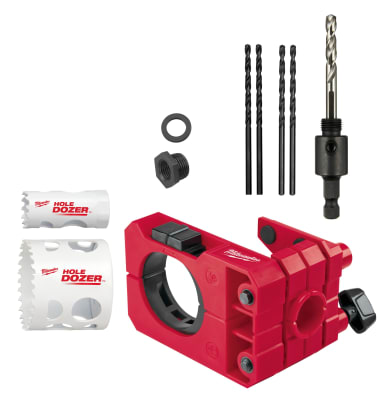 KIT SIERRA PERFORADORA PARA INSTALACIÓN DE CERRADURAS DE PUERTAS MILWAUKEE 49-22-4073