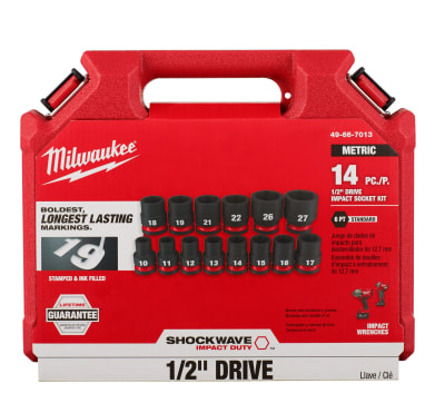 SET 14PC DADO DE IMPACTO 1/2 MILWAUKEE 49-66-70131