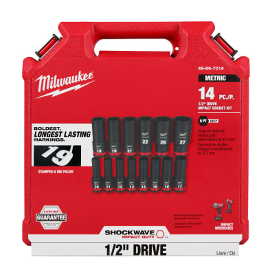 SET 14PC DADO DE IMPACTO 1/2 MILWAUKEE 49-66-70141