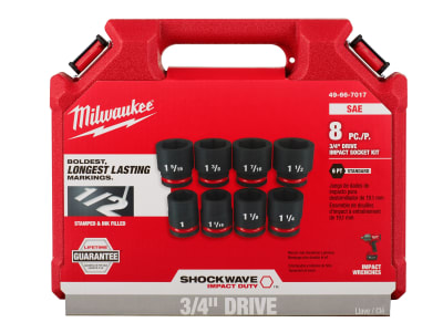 SET 8PC DADO DE IMPACTO 3/4 SAE MILWAUKEE 49-66-70171