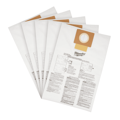 BOLSAS PARA POLVO DE LANA 5 PZAS / 22.7 L MILWAUKEE 49-90-19791