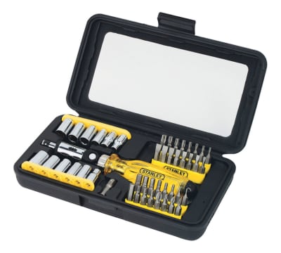JUEGO DE DESTORNILLADOR RATCHET 47 PCS STANLEY 68-736