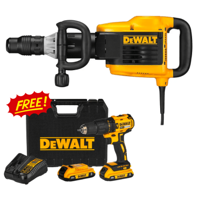 PACK MARTILLO DEMOLEDOR D25899K-B2 + TALADRO PERCUTOR DCD7781D2-B2 DEWALT