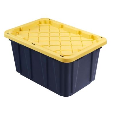 CAJA APILABLE 100 LTS C/ TAPA AMARILLA HDX 207585