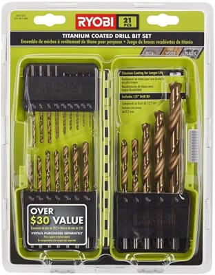 SET DE BROCAS 21 PCS RYOBI A9721021