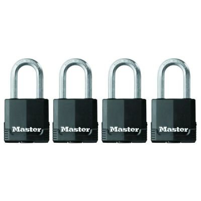 PACK 4 CANDADOS CON GOMA MASTER LOCK M115XQLF1