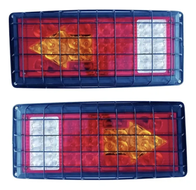 PAR FOCOS LUZ DE FRENO/INT/REV CAMIÓN CON REJILLA 1