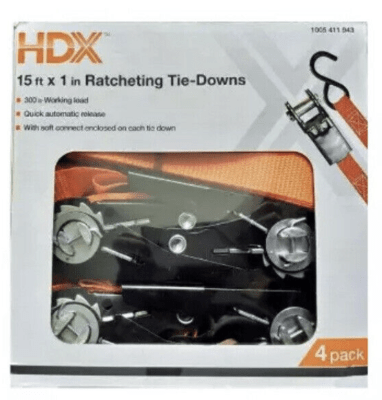 SET 4 STRAPS 15FT X 1