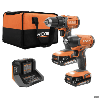 SET TALADRO Y ATORNILLADOR RIDGID 18V R960211