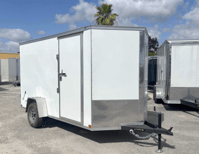 CARRO DE ARRASTRE EJE SIMPLE COVERED WAGON 6X12 BLANCO