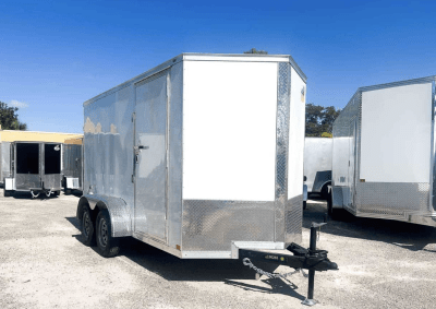 CARRO DE ARRASTRE DOBLE EJE COVERED WAGON 6X12 BLANCO