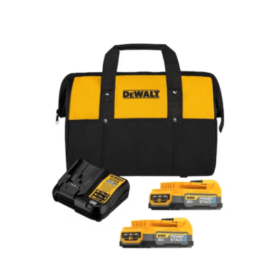 KIT 2 BATERIAS POWERSTACK 20V + CARGADOR DCBP034E2 DEWALT