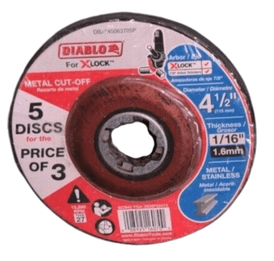 DISCO CORTE METAL DIABLO 4-1/2