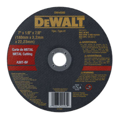 DISCO DE CORTE PROFESIONAL 180X3MM DEWALT DW445601
