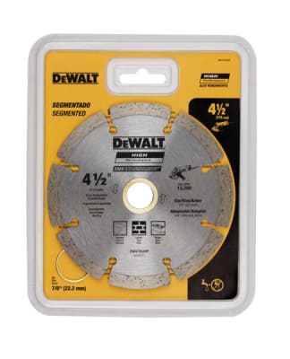 DISCO DIAMANTADO SEGMENTADO 115X0.08X22 HP DEWALT DW47452HP