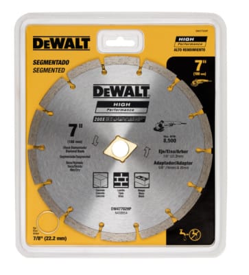 DISCO DIAMANTADO SEGMENTADO 180X0.08X22 HP DEWALT DW47702HP
