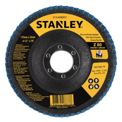 DISCO TRASLAPADO 115MM Z80 STANLEY STA4080FZ