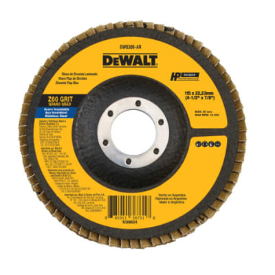 DISCO TRASLAPADO ZIRCONIA 115MM Z60 DEWALT DW8308-AR