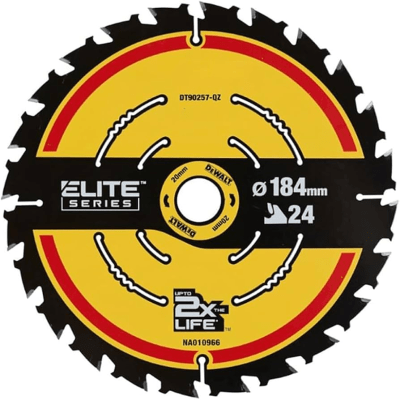 DISCO DE SIERRA CIRCULAR EXTREME 184MM 24 DIENTES DEWALT DT90257-QZ1