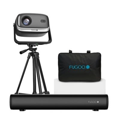 KIT PROYECTOR FULL HD FUGOO CON PARLANTE Y ACCESORIOS