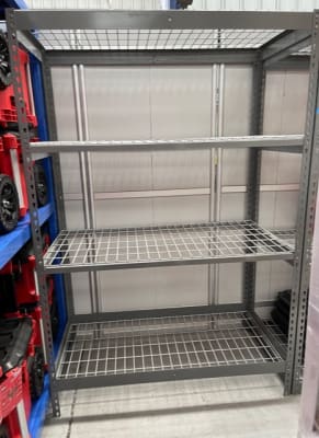 KIT 4 ESTANTERIAS METALICAS GRIS 4.95 MTS.1