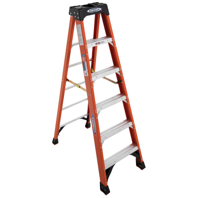 ESCALERA TIJERA FIBRA 1,83 MT. NARANJA WERNER 1148521
