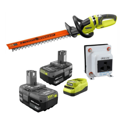 KIT TT CORTASETOS 18V RYOBI P2606BTLVNM + 2 BATERIAS 4.0 AH + CARGADOR RYOBI