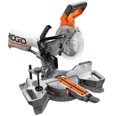SIERRA INGLETEADORA 18V DESLIZANTE DOBLE BISEL BRUSHLESS 7-1/4” RIDGID R48607B
