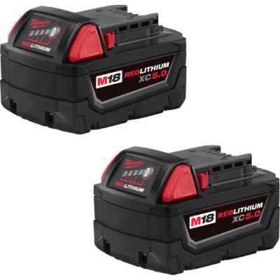SET 2 BATERIAS M18 XC5.0 MILWAUKEE 48-11-1852