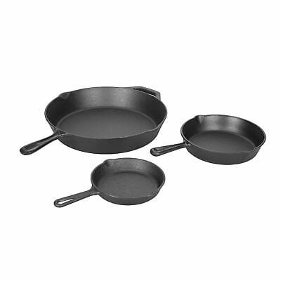 KIT 3 SARTENES FIERRO FUNDIDO OZARK C1474-A01